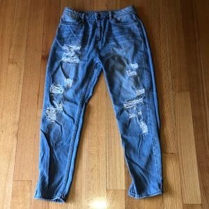 💙Forever 21 vintage high-rise ripped jeans